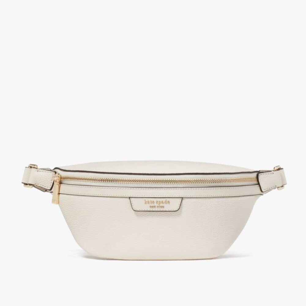 *NWT* Kate Spade New York Hudson Pebbled Leather Belt Bag - Parchment Color